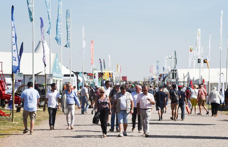 Le 7 septembre, à Outarville. Le monde agricole a retrouvé le chemin d'Innov-agri, après le report de l'édition 2020.