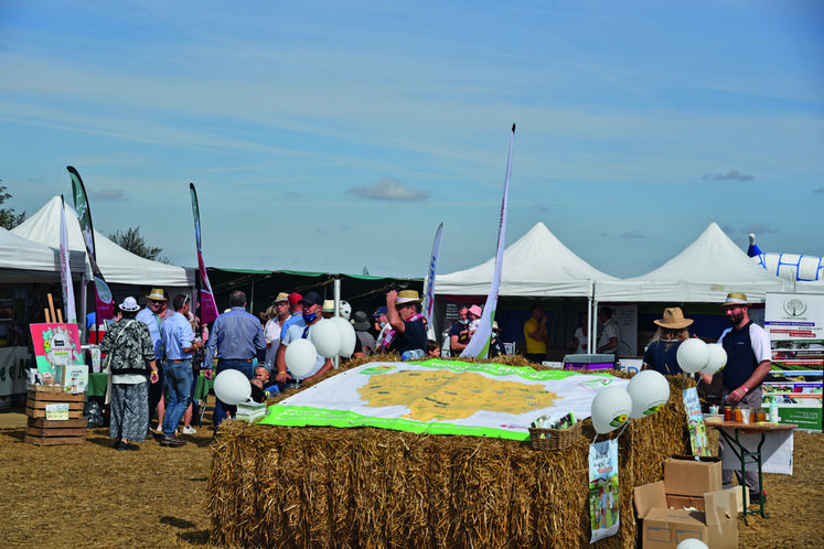 Dimanche 12 septembre 2021 au Festival de la terre, à Voulangis. Le pôle des organismes professionnels agricoles.