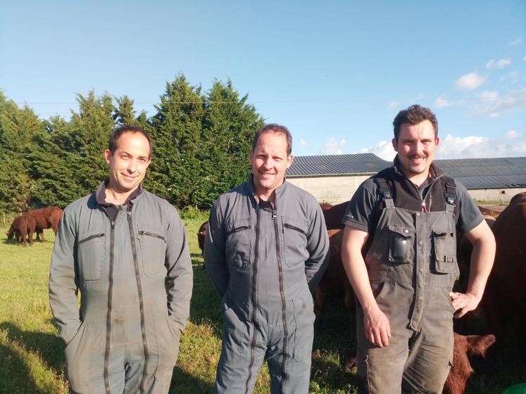 De gauche à droite : Vincent, Florian et Quentin Vaucher. 