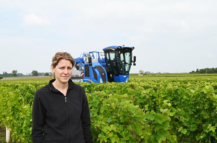 Laure Dubreil est présidente des Vignerons indépendants de Loir-et-Cher et co-gérante du Domaine Dubreil, à Couddes. 