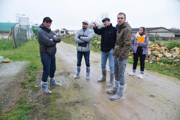 À Guillerval (Essonne), le 30 novembre, lors de la journée diversification chez l'éleveur de volailles Richard Piriou.