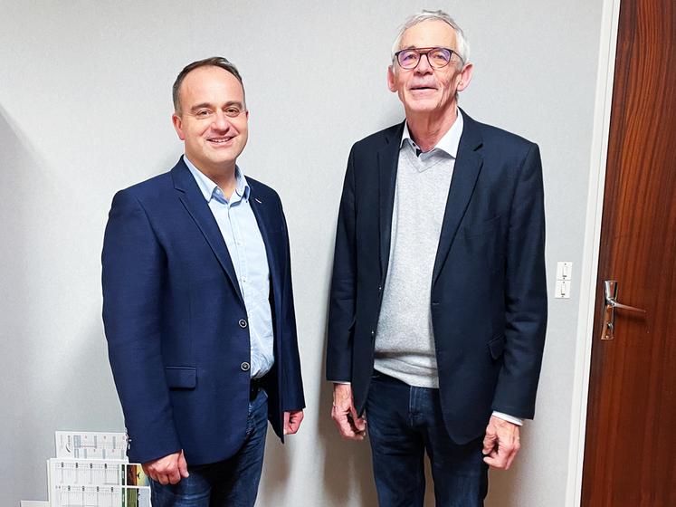 Le 13 décembre, à Bonneval. Arnaud Mercier (à g.) succède à Benoît Ferrière à la présidence de la CABBP.