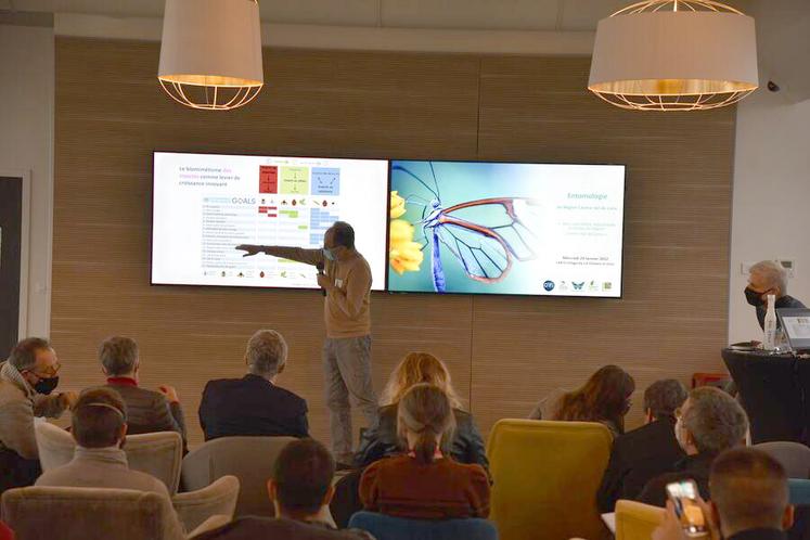 Mercredi 26 janvier, au Lab'O à Orléans. Chercheurs et entrepreneurs se sont réunis pour la restitution des premiers travaux entrepris par la nouvelle filière régionale d'entomologie.