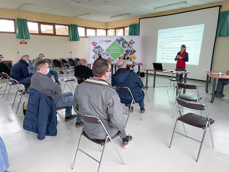 Le 3 février, à Miermaigne. La réunion de la section bovine du GDS s'est déroulée en présentiel et en visio-conférence.