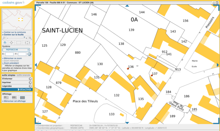 Le cadastre est l'ensemble des documents qui recensent et évaluent les propriétés foncières de chaque commune. Il sert de base pour le calcul des impôts locaux.