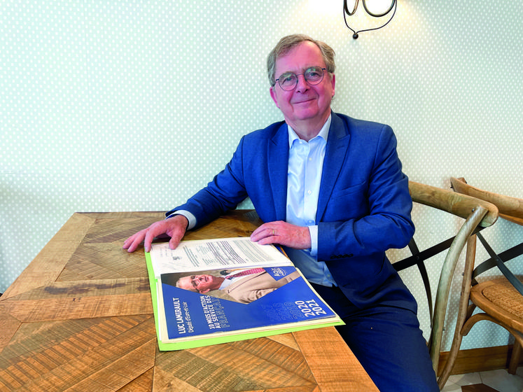 Le 1er mars, à Lucé. Au delà du bilan de la fin de sa mandature, le député Luc Lamirault n'a pas caché son envie de continuer.