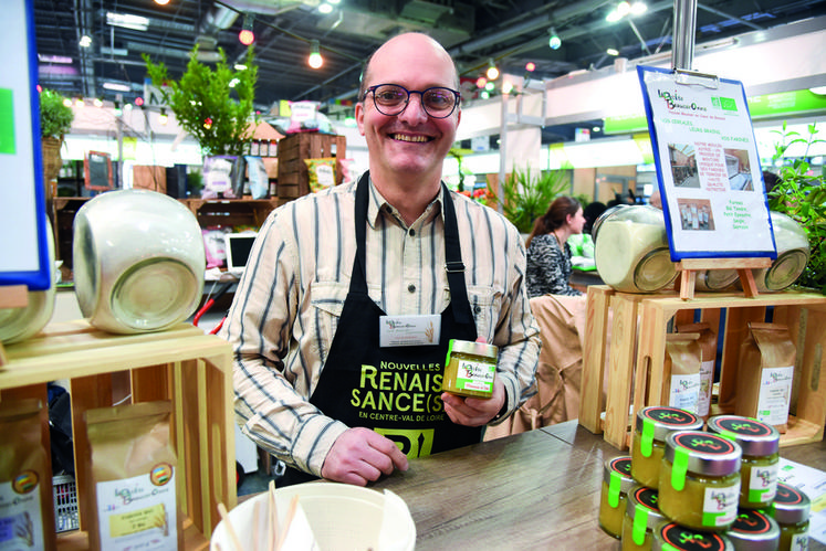 David Aymard a lancé sa confiture de pommes de terre à l'occasion de ce salon. Un produit pour le moins ­insolite mais au goût subtil.