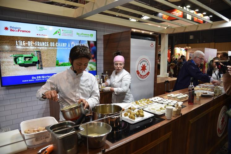Les produits du terroir sublimés par le chef de L'Axel à Fontainebleau.