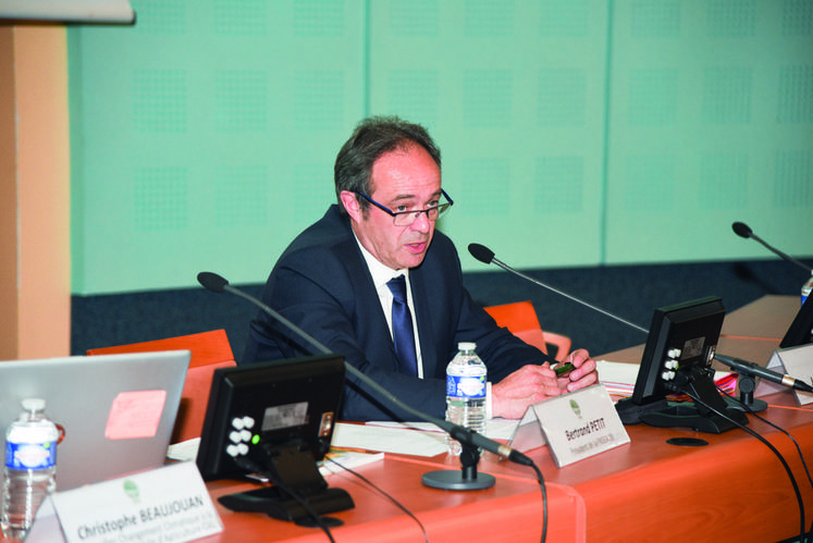 Le 25 mars, à Chartres. Le président de la FNSEA 28, Bertrand Petit, est revenu, en assemblée générale, sur l'exercice complet de son syndicat.