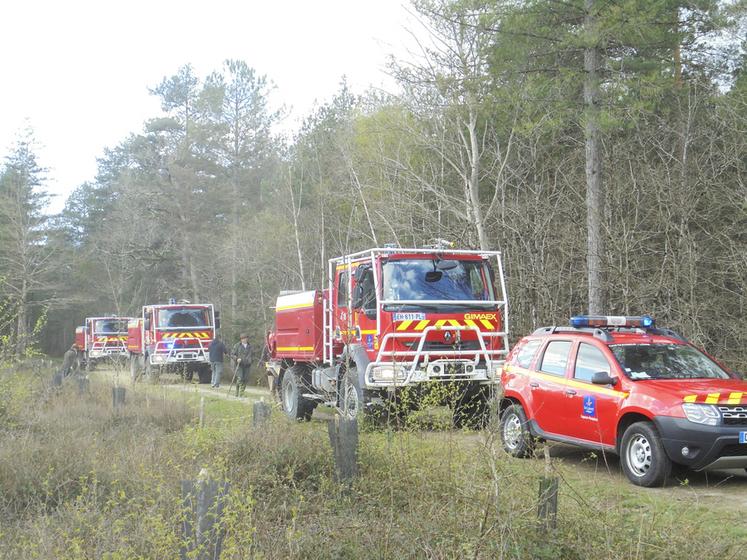 Le 9 avril, à Tigy. Des démonstrations des pompiers se sont déroulées dans le cadre d'une journée prévention des feux de forêt.