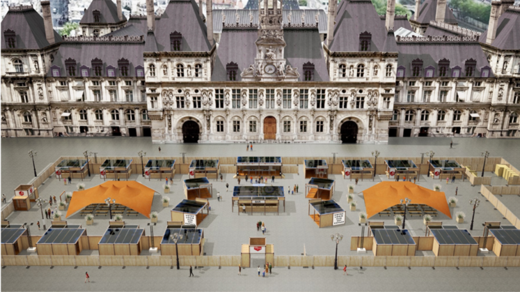 Le parvis de l'hôtel de ville de Paris s'animera pendant trois jours, vitrine de la gastronomie et de l'agriculture des régions de France. 