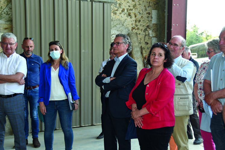 Philippe Gouet, président du Département, a suivi la seconde visite. 