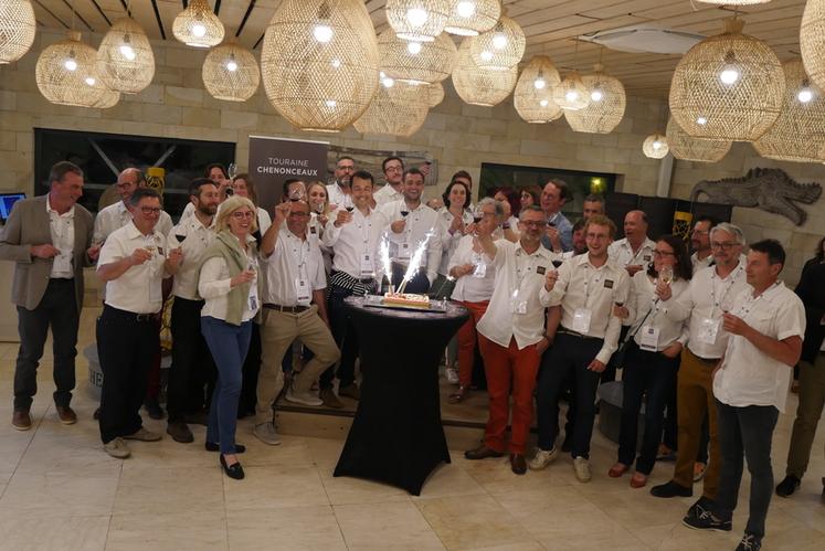 Jeudi 12 mai, à Beauval. L'appellation touraine-chenonceaux a fêté ses 10 ans en présence des vignerons.