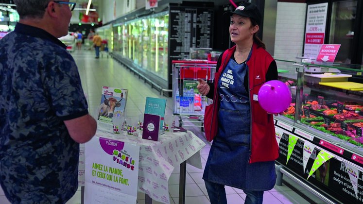 Aurélie Marcelon a participé aux Rencontres Made in viande durant trois matinées. L'occasion d'échanger sur son métier avec le grand public.