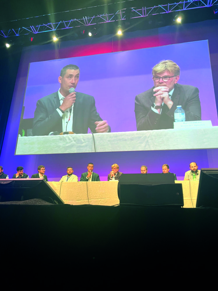 Le nouveau ministre de l'Agriculture, Marc Fesneau, a salué le réseau Jeunes agriculteurs, notamment celui de Centre-Val de Loire, région où il est élu. 