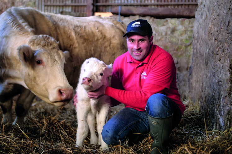 Fabrice Loret, agriculteur et éleveur à Chuelles, dans le Gâtinais, s'est spécialisé dans la vente de viande de jeune bovin.