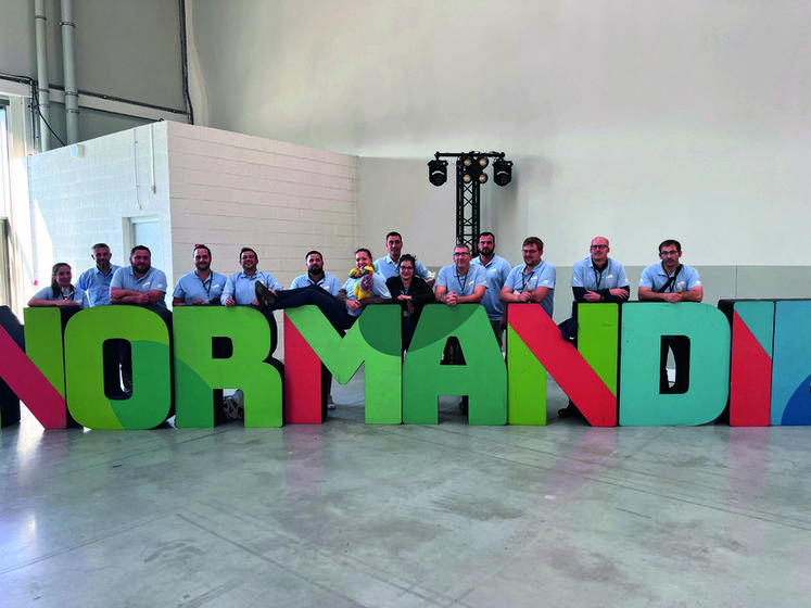 Une quinzaine de Jeunes agriculteurs région Île-de-France étaient présents pour ces trois jours de congrès en Normandie. 