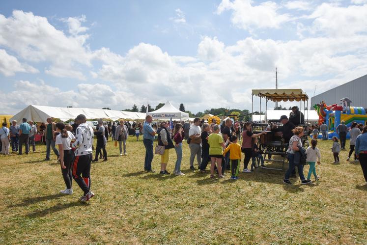 Dimanche 5 juin, à Arrou. Le public n'a pas boudé son plaisir lors de l'opération Plus belle la campagne organisée par Jeunes agriculteurs.