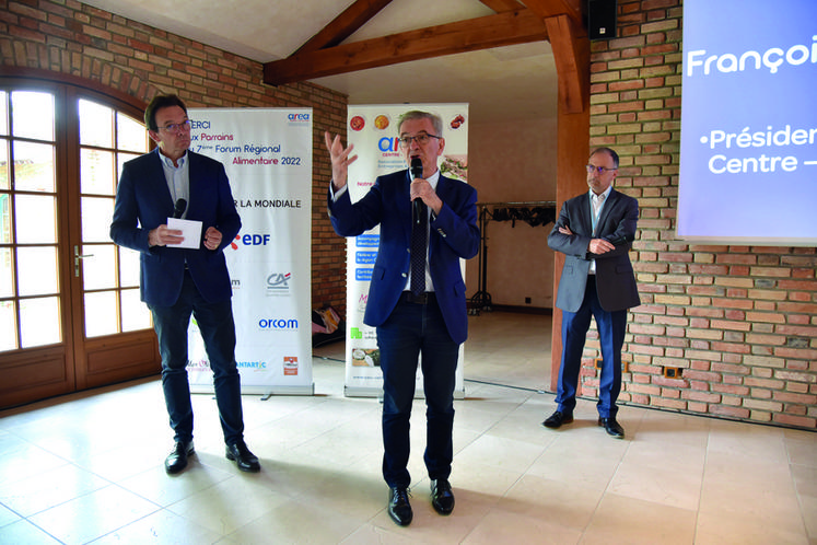 François Bonneau, président de la région Centre-Val de Loire, a inauguré cette septième édition du Forum régional de l'alimentaire.
