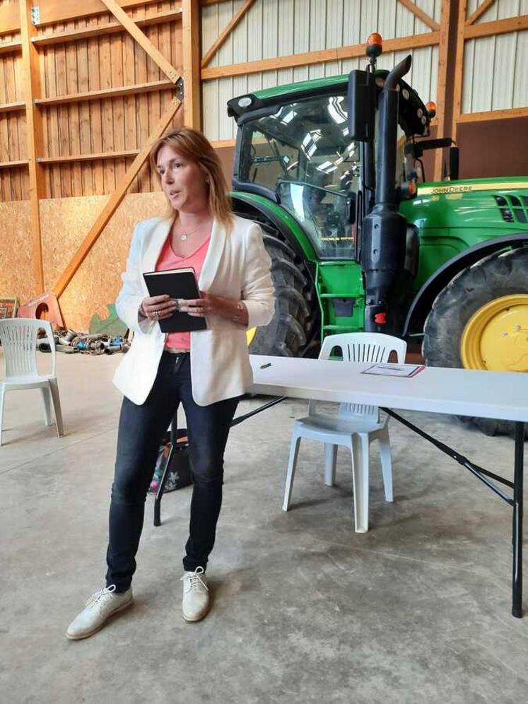 Mondreville, jeudi 9 juin. Isoline Garreau (Les Républicains).