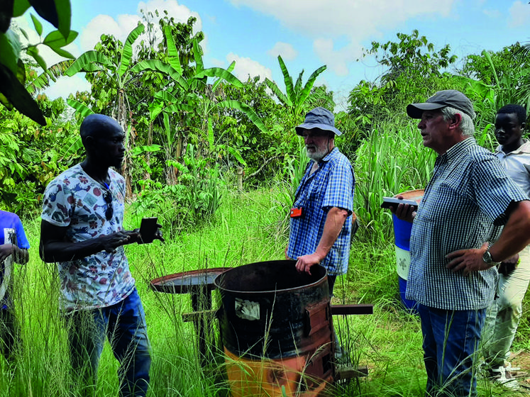 Durant sa mission, Afdi Centre-Val de Loire a visité cinq coopératives de cacao.