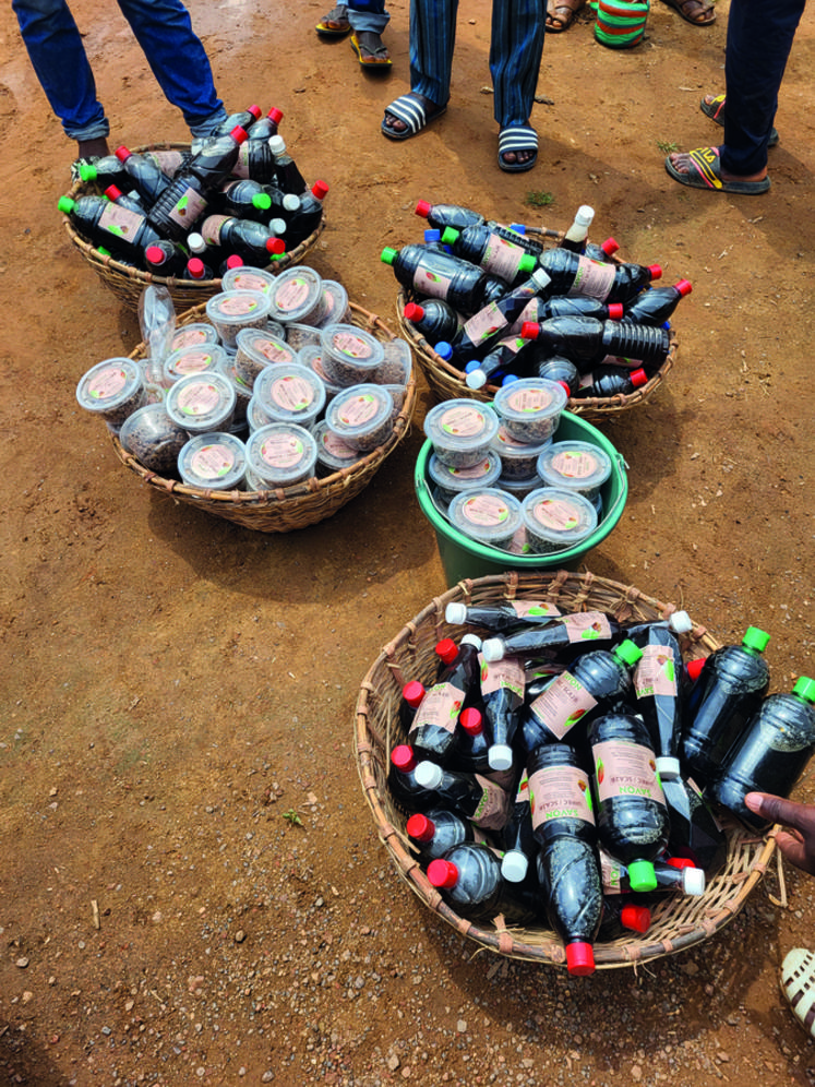 Voici le résultat de la démonstration de fabrication de savon faite par un groupement de femmes ­ivoiriennes qui avaient été tutorées par Afdi Loiret.
