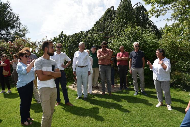 Visite guidée avec la propriétaire des lieux, Françoise Bougnoux.