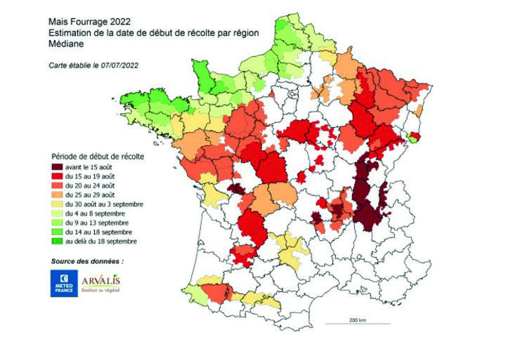 Selon l'étude d'Arvalis, la région Centre-val-de-Loire aura des récoltes ­précoces. 