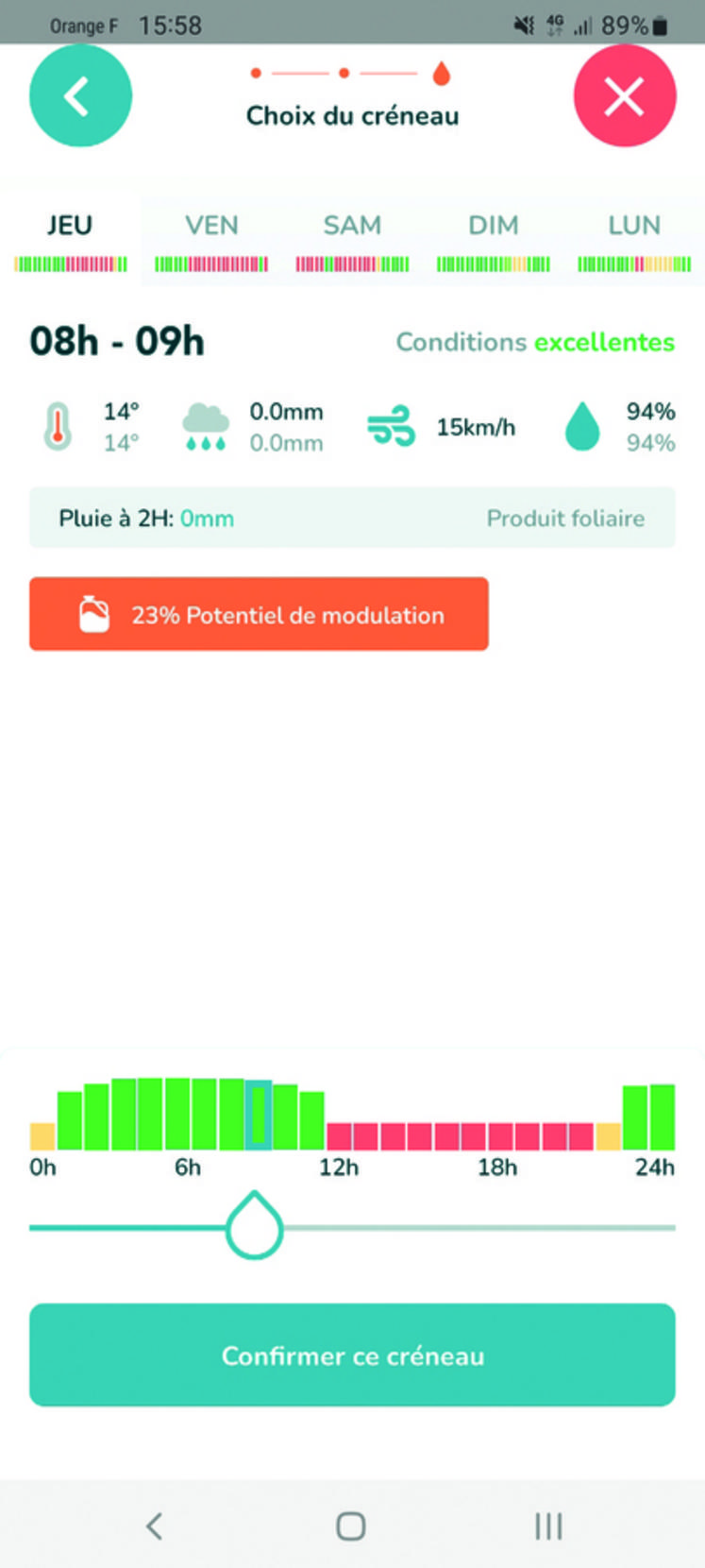 L'appli Hygo analyse les conditions extérieures afin d'optimiser l'utilisation des produits phytosanitaires.