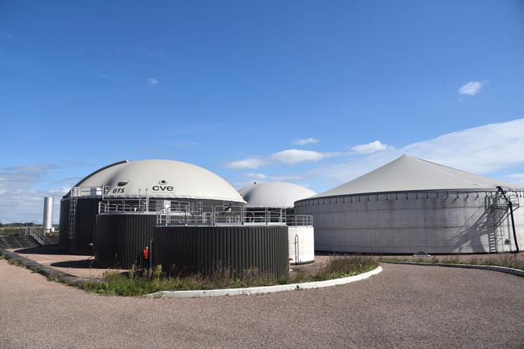 Moret-Loing-Orvanne, mardi 20 septembre. Des cuves chauffées permettent de stocker les graisses issues des biodéchets alimentaires. 