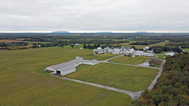Durant leur séjour, les agriculteurs français ont visité une exploitation de 1 200 hectares avec des poules pondeuses.