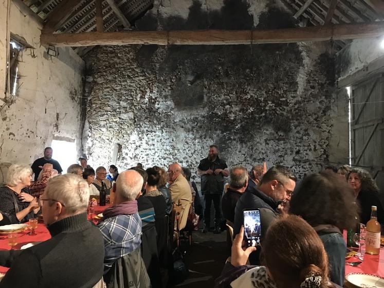 Sablonnière. Déjeuner campagnard au Potager des Mirats.