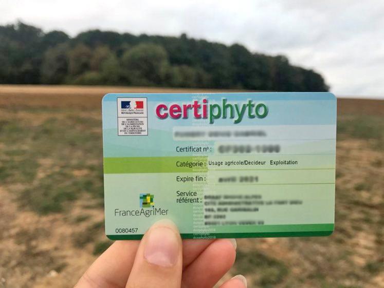 La FDSEA proposera à ses adhérents de renouveler leur Certiphyto le 16 novembre.