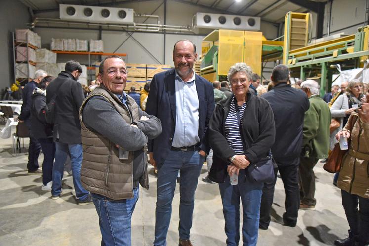 Aux côtés de Patrick Langlois, président FDSEA 45 et Marianne Dubois, conseillère départementale, Marc Gaudet a rappelé l'engagement du Conseil départemental du Loiret.