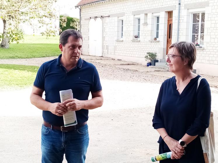 Le 29 octobre, à Maillé (Indre-et-Loire). Les élus de la FNSEA CVL ont choisi d’exposer à la Draaf les sujets prégnants pour les agriculteurs : accès à l’eau, maintien de l’élevage et renouvellement des générations, dégâts de gibier, actes de malveillance.