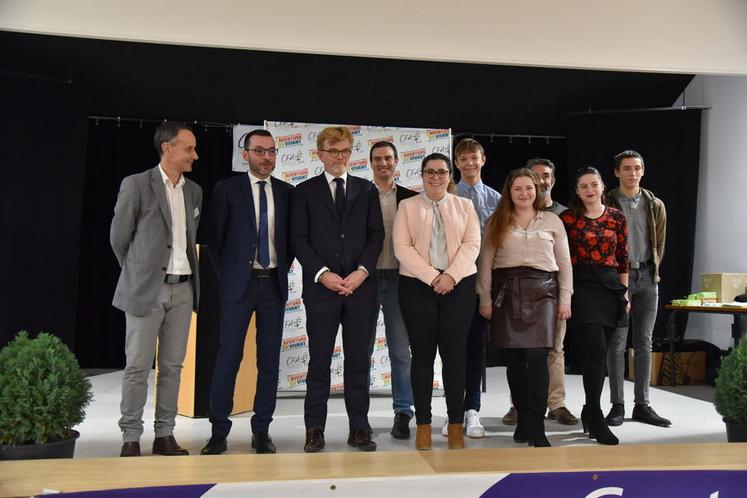 Marc Fesneau a complimenté les étudiants fraichement diplômés ainsi que les formations proposées par l'enseignement agricole.