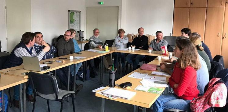 Le 23 novembre à Galluis (Yvelines) lors de la réunion de la commission apicole de la FDSEA Île-de-France.