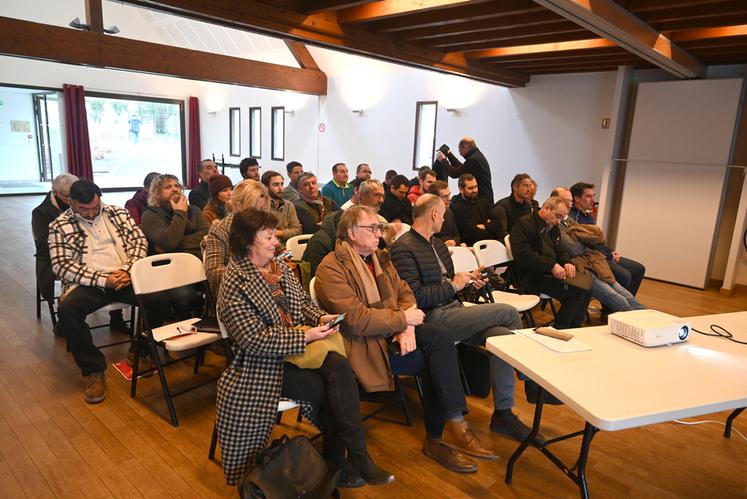 De nombreux vignerons et vigneronnes étaient présents lors de l'assemblée général de l'ODG Cheverny/Cour-Cheverny. 