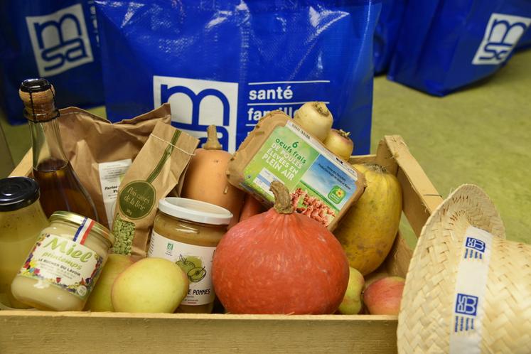 Exemple de contenu d'un panier. 