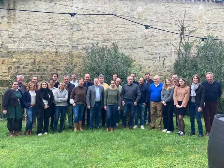 Le 15 décembre à Bordeaux (Gironde) lors du séminaire de la FDSEA Île-de-France avec l'ensemble des membres du bureau élargi et les collaborateurs.