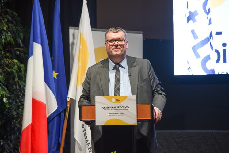 Le 18 janvier, à Chartres. Lors des vSux du conseil départemental, son président, Christophe Le Dorven, a livré sa vision de l'avenir pour l'Eure-et-Loir.