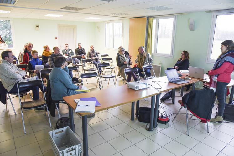 Vendredi 27 janvier, à Miermaigne. Le tour de l'actualité sanitaire du secteur ovin a été effectué par l'équipe du GDS 28.