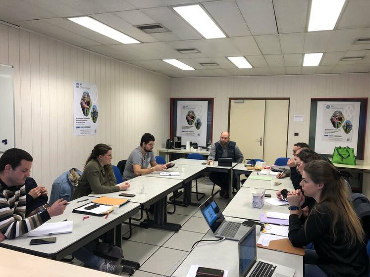 Charles Perdereau, président de JA CVL, a animé ce conseil d'administration dans les locaux de la chambre d'Agriculture de Loir-et-Cher.