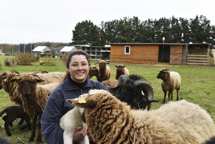 Laurène Losso et ses animaux.