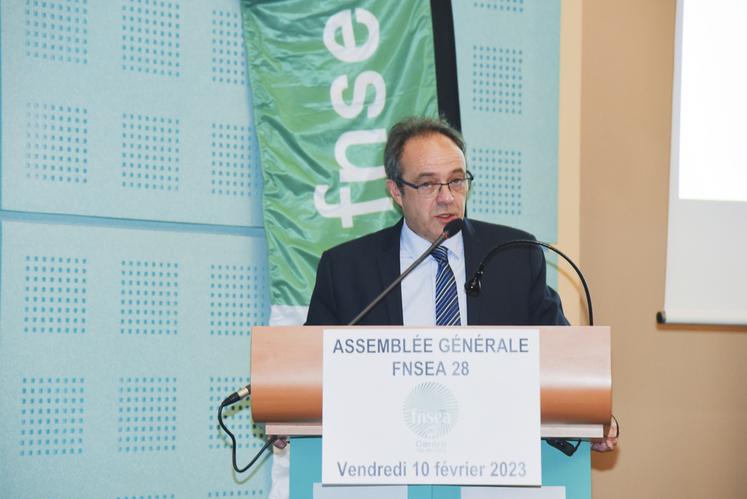 Bertrand Petit est le président de la FNSEA d'Eure-et-Loir.