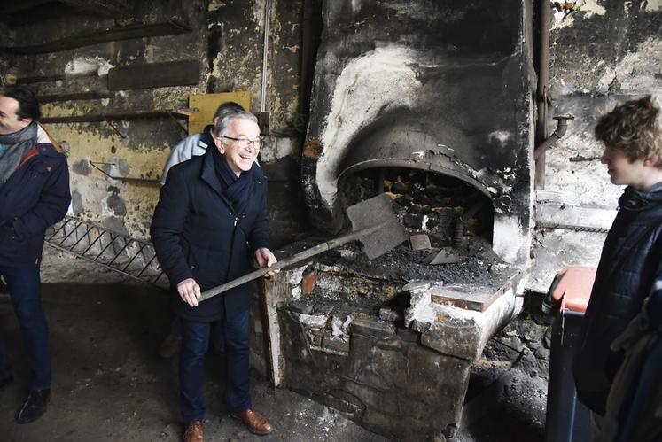 Le président de Région était ravi de revoir cette forge qu'il a connu durant son enfance.