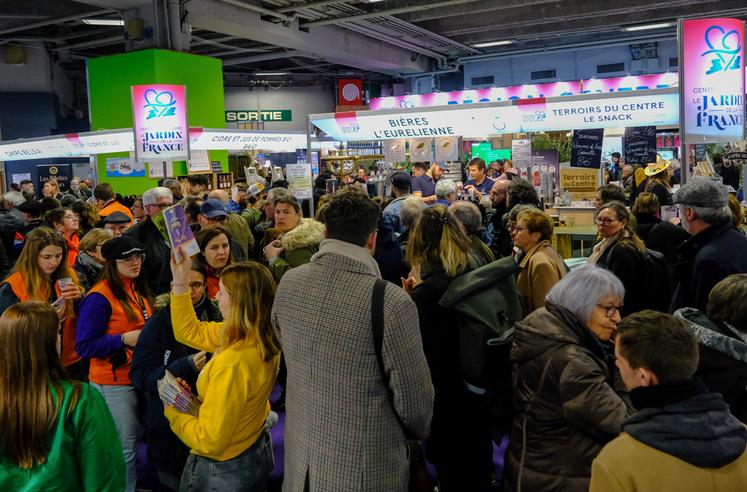 Mercredi 1er mars, au Salon de l’agriculture à Paris. Les stands du département d’Eure-et-Loir n'ont pas désempli de la journée.