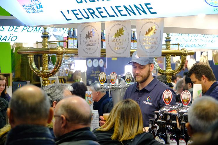 Les bières L'Eurélienne ont recolté trois médailles : l'or pour la rousse, l'argent pour la blanche et le bronze pour la blanche bio.