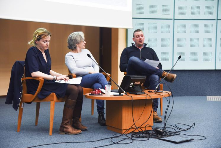 Jeudi 2 mars, à Chartres. Lors du Forum installation organisé par JA 28 et le PAI, Maxime Ticot, référent sur le sujet au syndicat, a raconté son parcours.