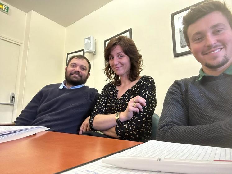 JA Centre-Val de Loire dispose de trois administrateurs nationaux (de g. à d.) : Josselin Ragot (41), Astrid Plisson (36) et Dylan Thomin (45).